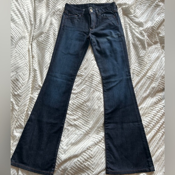 Banana Republic Denim - Banana Republic Dark Blue Flare Jeans